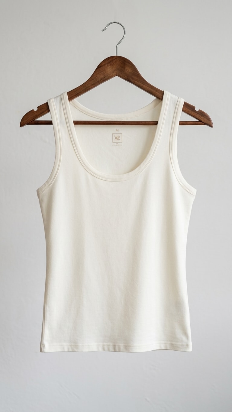 We Norwegians Merino Wool Tank Top in Cream