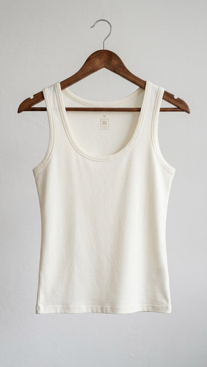 We Norwegians Merino Wool Tank Top in Cream