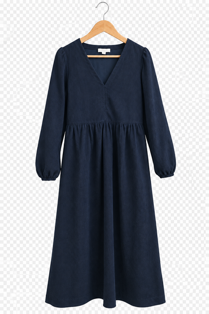 The White Company Cotton Velvet Dress