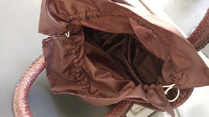 Raffia Bag with Drawstring top