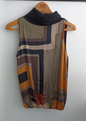 Sleeveless silky top